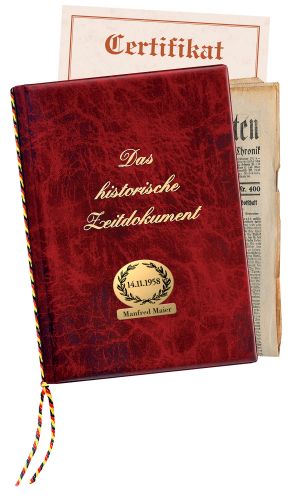 Geburtstagszeitung vom Tag der Geburt