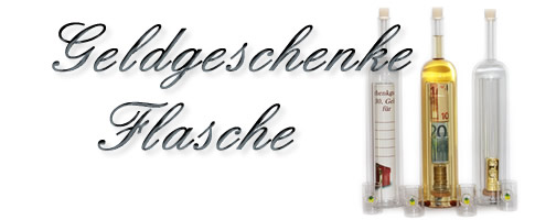 Geldgeschenke-Flasche